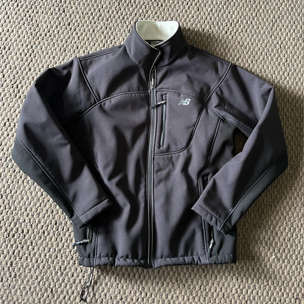 Men’s New Balance Sherpa lined reflective track jacket